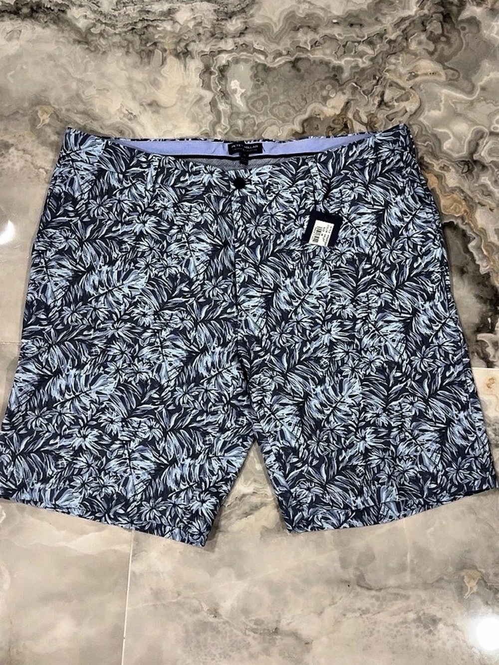 Peter Millar Crown Crafted Surge Palm Performance Golf Shorts Golf Shorts Blue